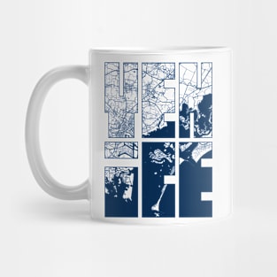 Venice, Italy City Map Typography - Coastal Mug